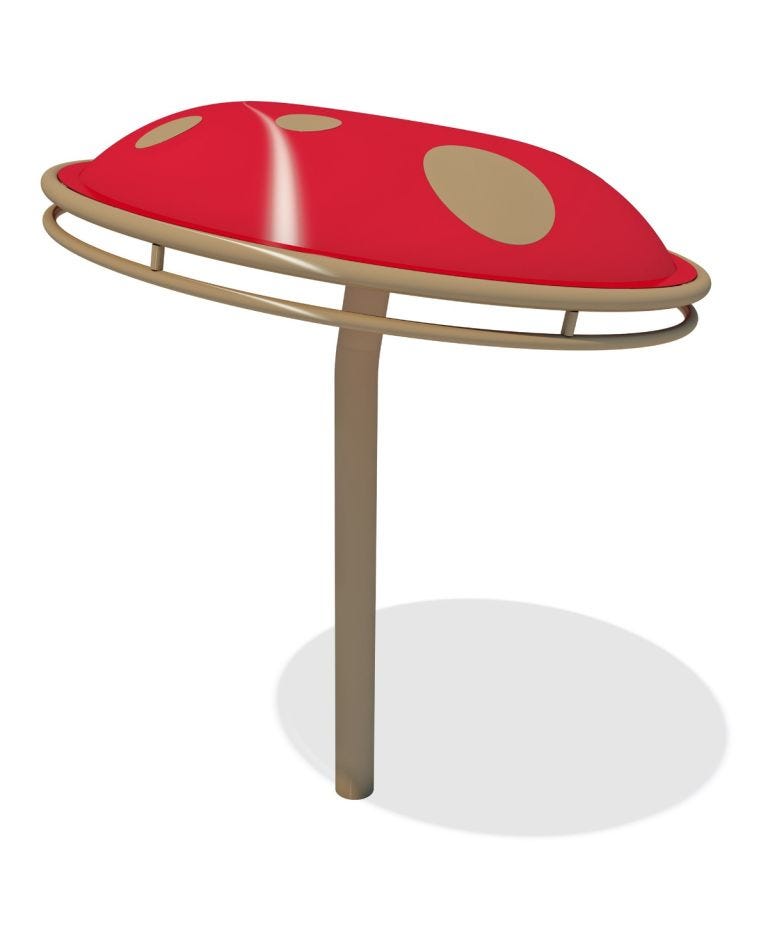 Red Spinning Mushroom