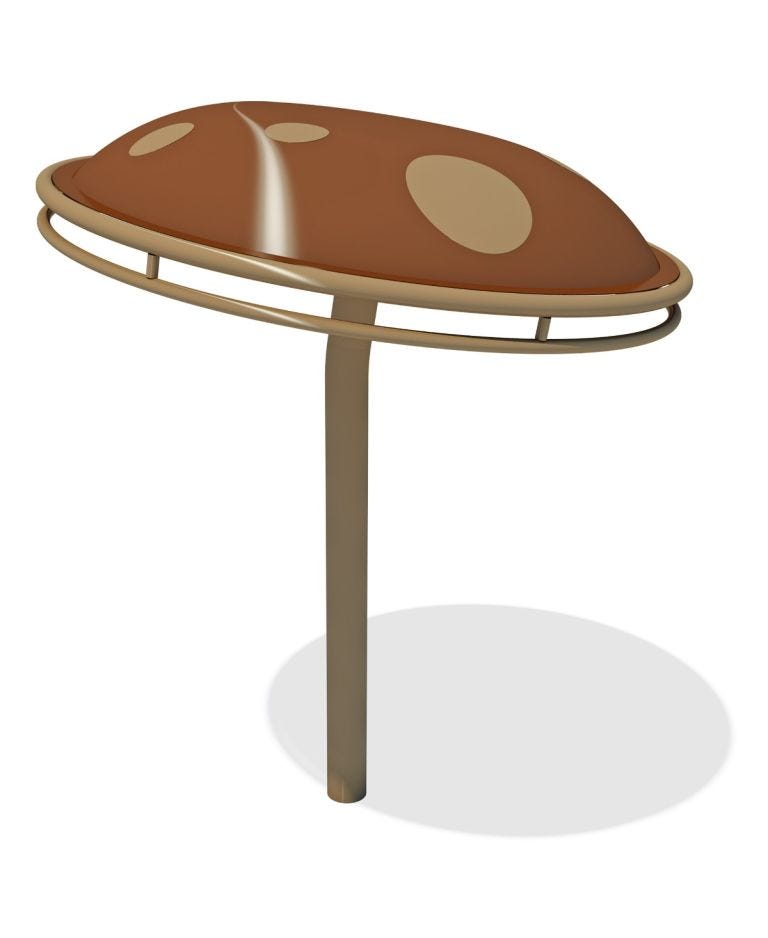 Brown Spinning Mushroom