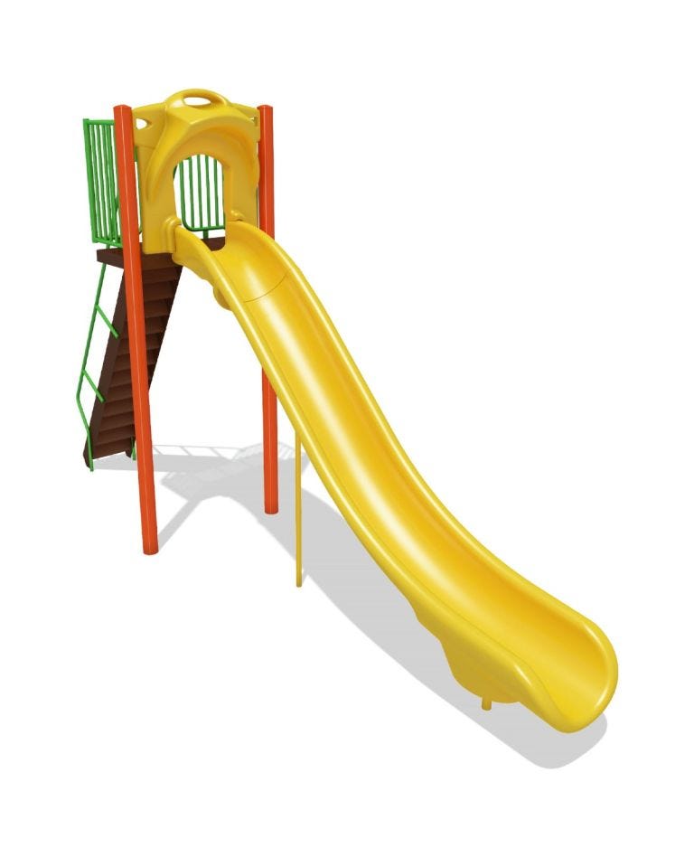 Outdoor playground slide discount