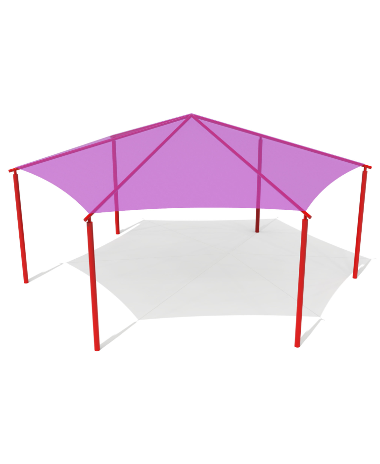 30' x 30' x 10' Hexagonal Umbrella