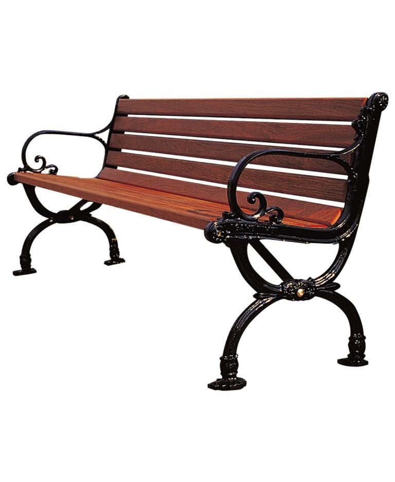 Old Forge Series Bench with Armrest