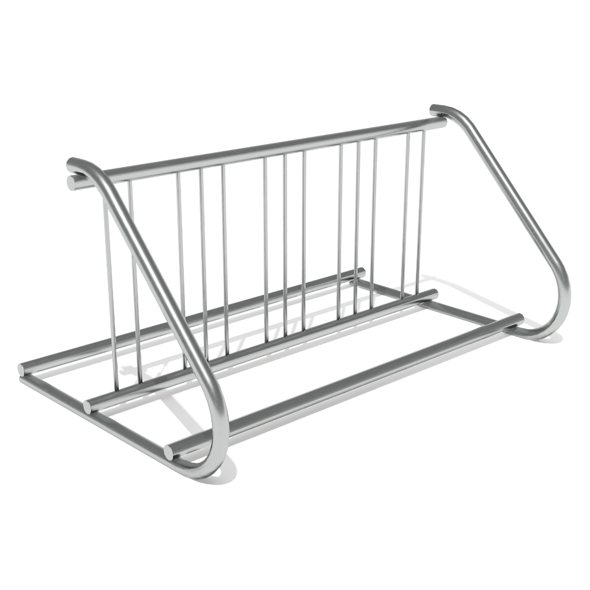 Metal store bike holder