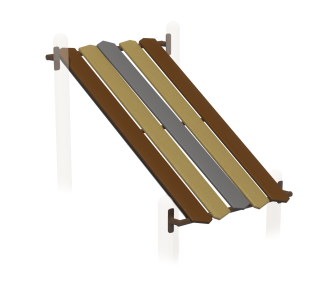 Timbers Slant Roof - Square