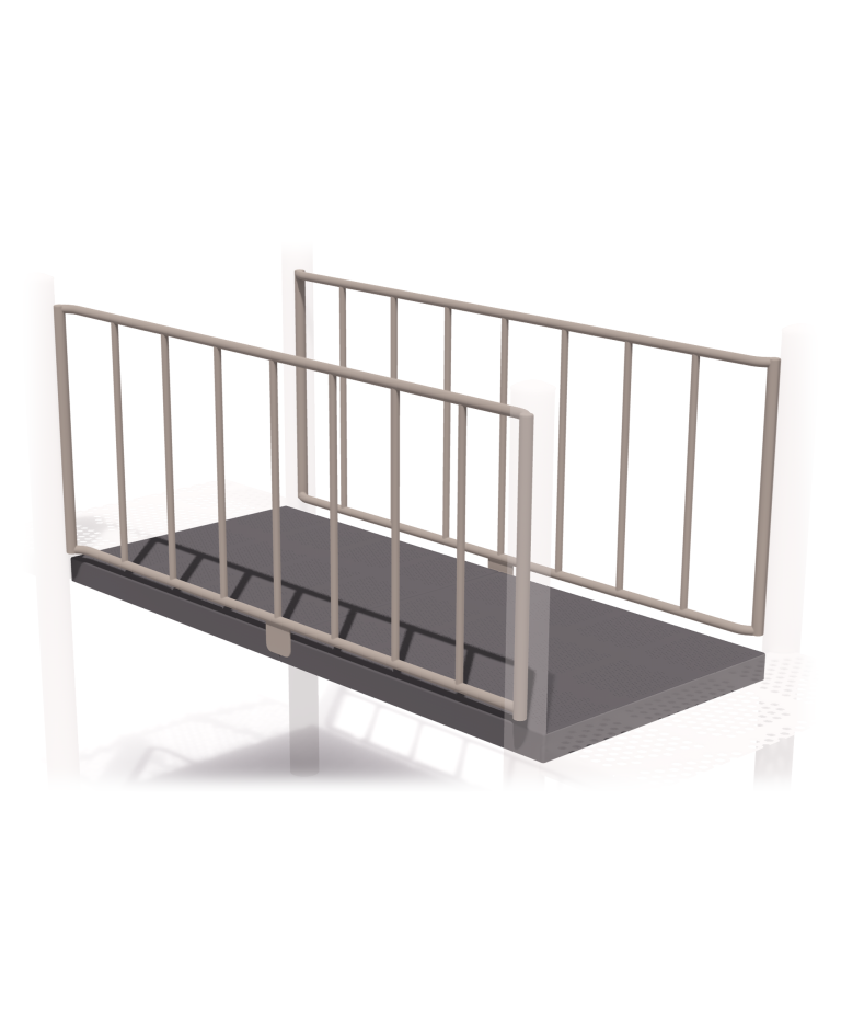 Accessible Punched Steelway Guardrail - 2-Deck