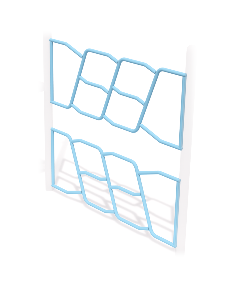 Metal Climb Wall Dbl. 3'-6"- 4'-6"