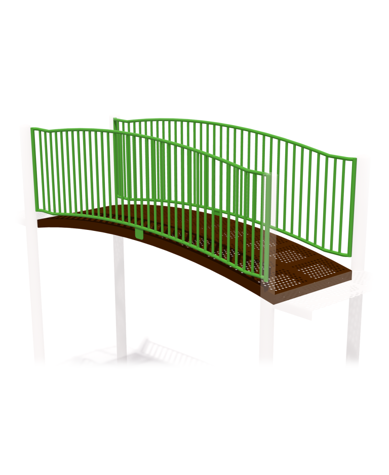 Standard Arch Bridge w/ Barrier - 3-Deck