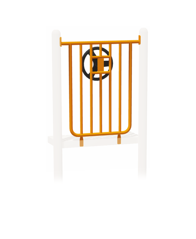 Rung Enclosure w/ Molded Steering Wheel