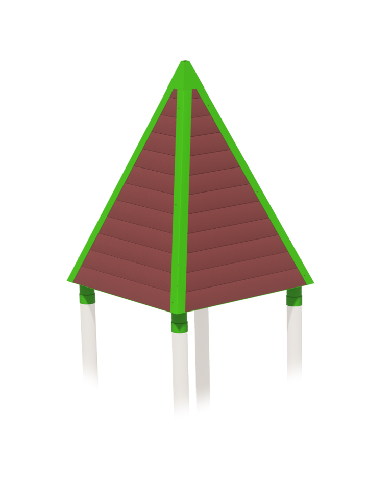 Square Peak Roof (Timbers)