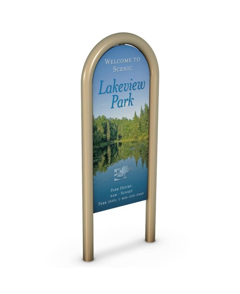 Custom Fiberglass Sign - 1-Sided