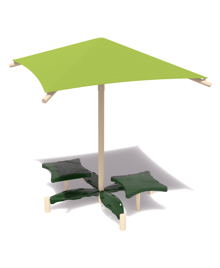 Cay Table w/4 Seats and Shade