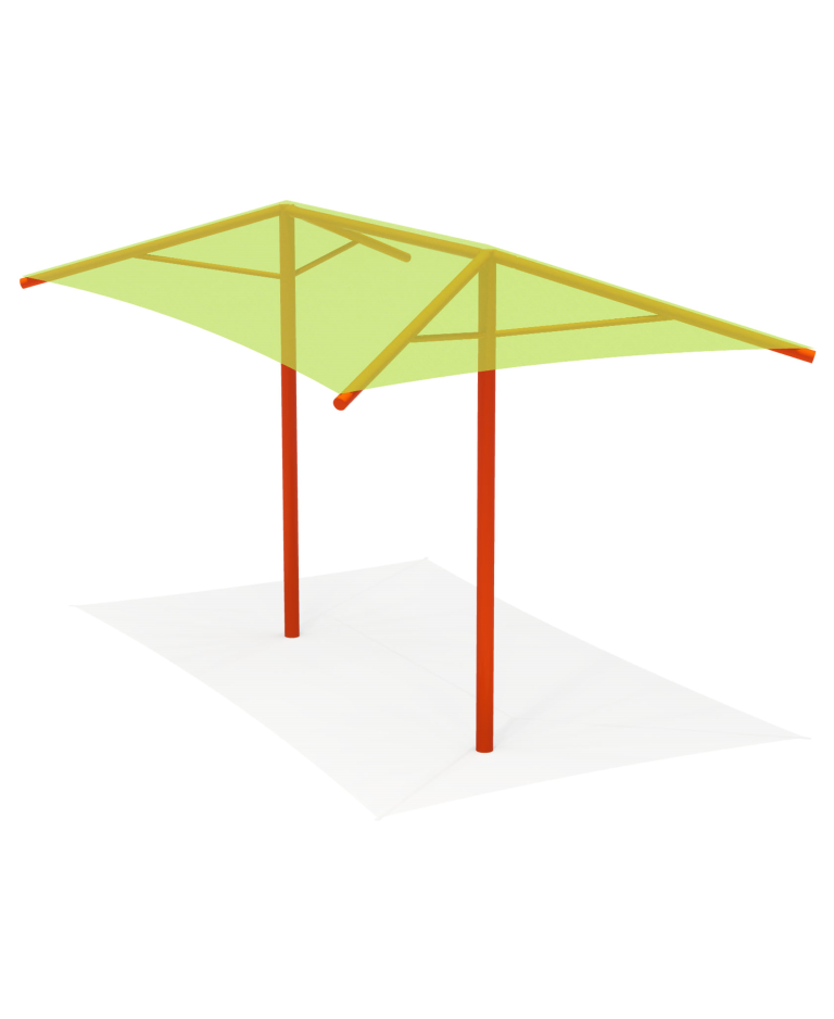 20' x 12' x 10' Dual Column Rectangular Umbrella