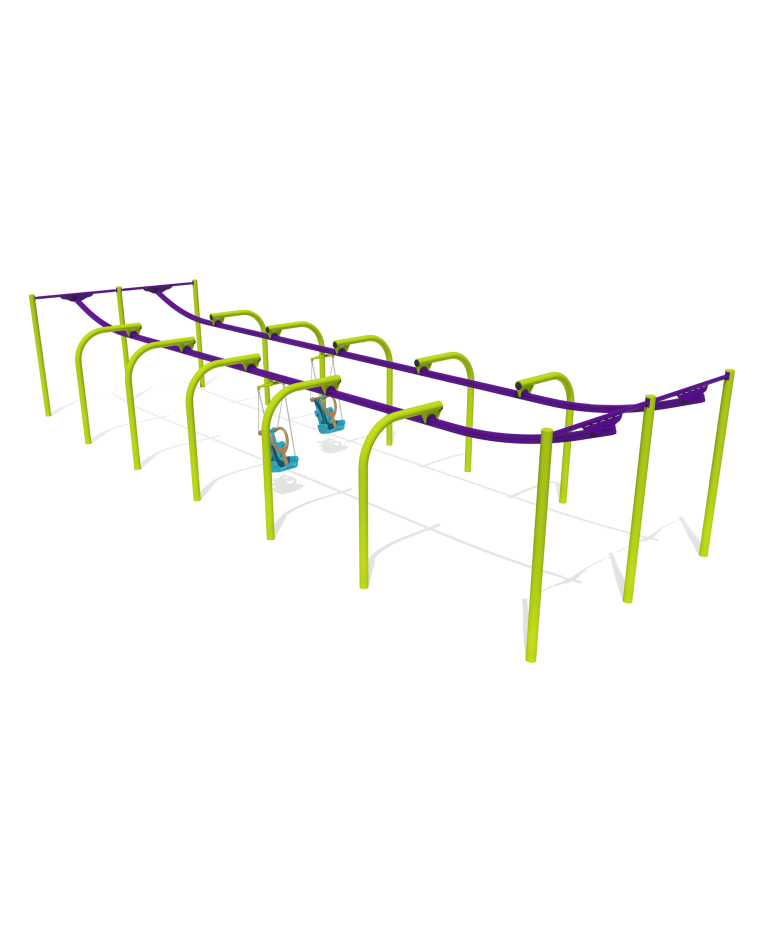 50' SkyRun Zip Track (Double) with Zero-G Seat