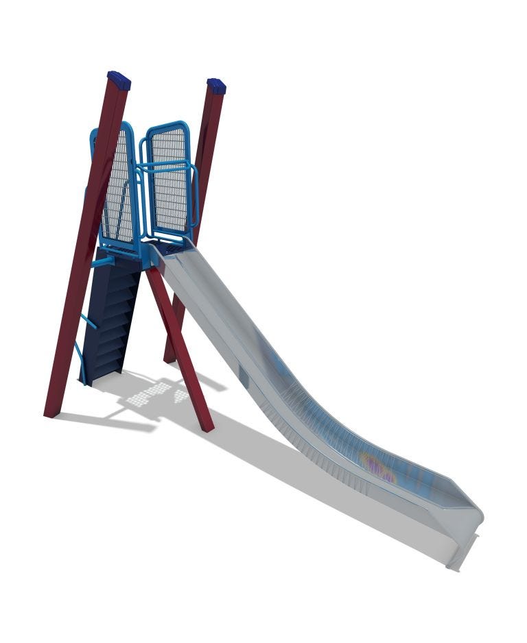 Modern City 6' Steel Slide
