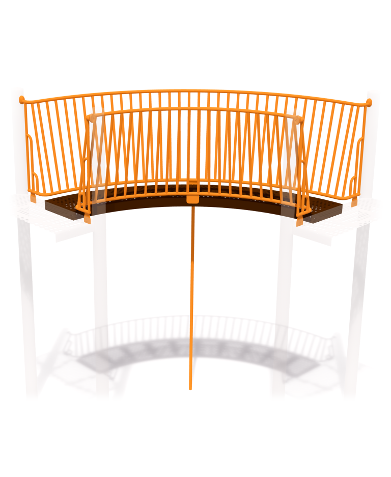 90 Degree Funnel Bridge with Barrier - 7'-6"/8'