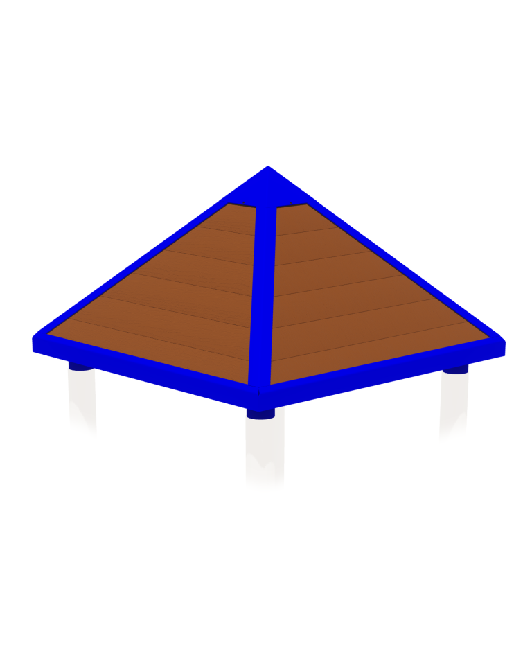 Recycled Slat Peaked Roof