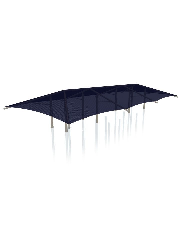 8-Post Canopy Square Deck - 3-Deck