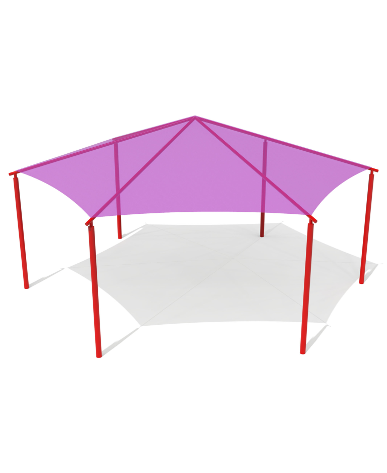 30' x 30' x 10' Hexagonal Umbrella