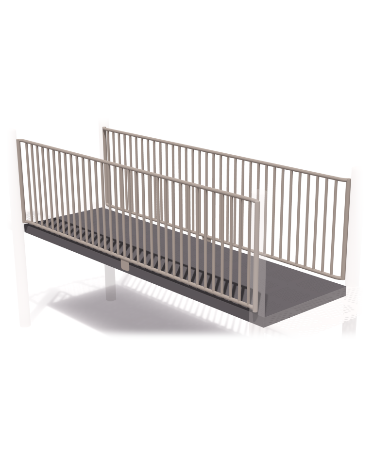 Accessible Punched Steelway Barrier - 3-Deck