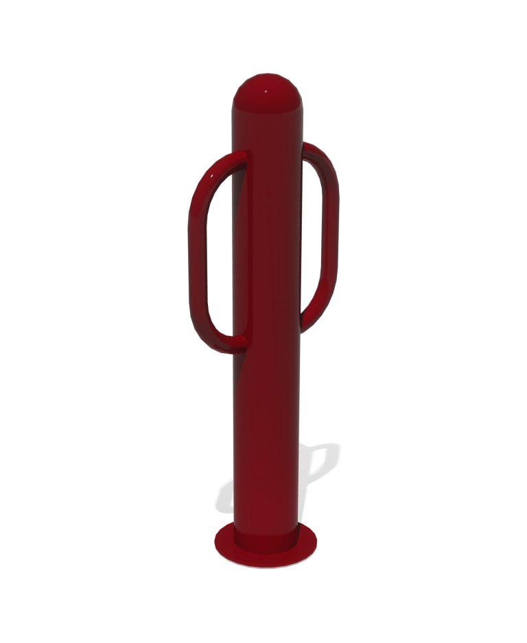 Double Loop Bollard Bike Rack