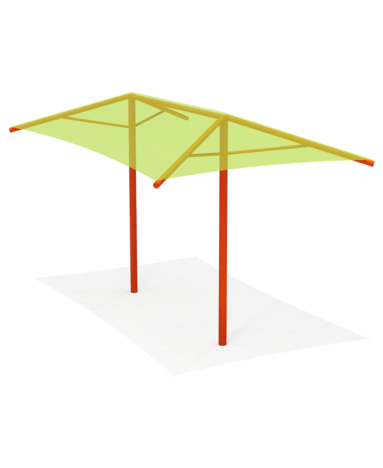 20' x 12' x 10' Dual Column Rectangular Umbrella