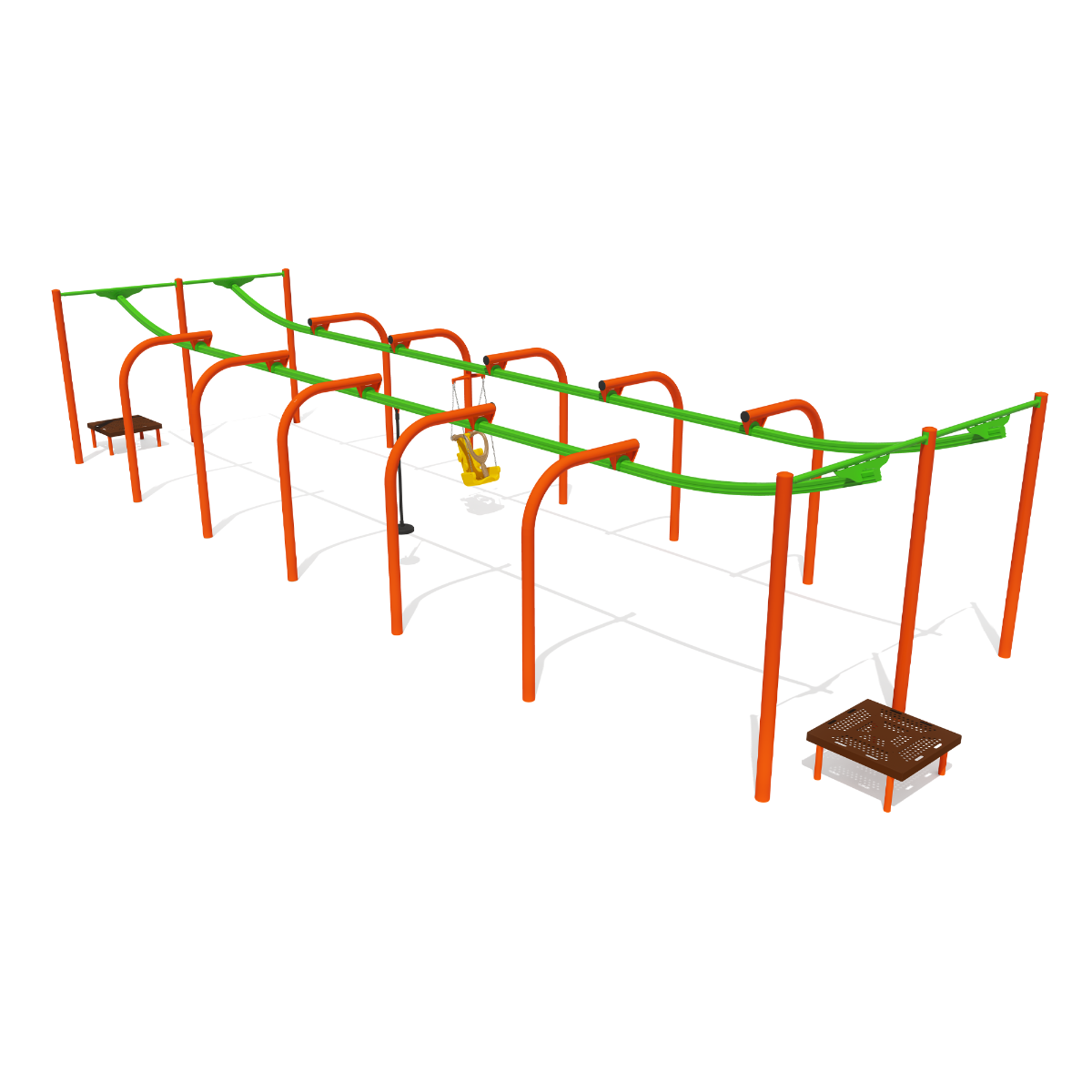 50' SkyRun Zip Track (Double) with Zero-G & Zip Seat - 91863