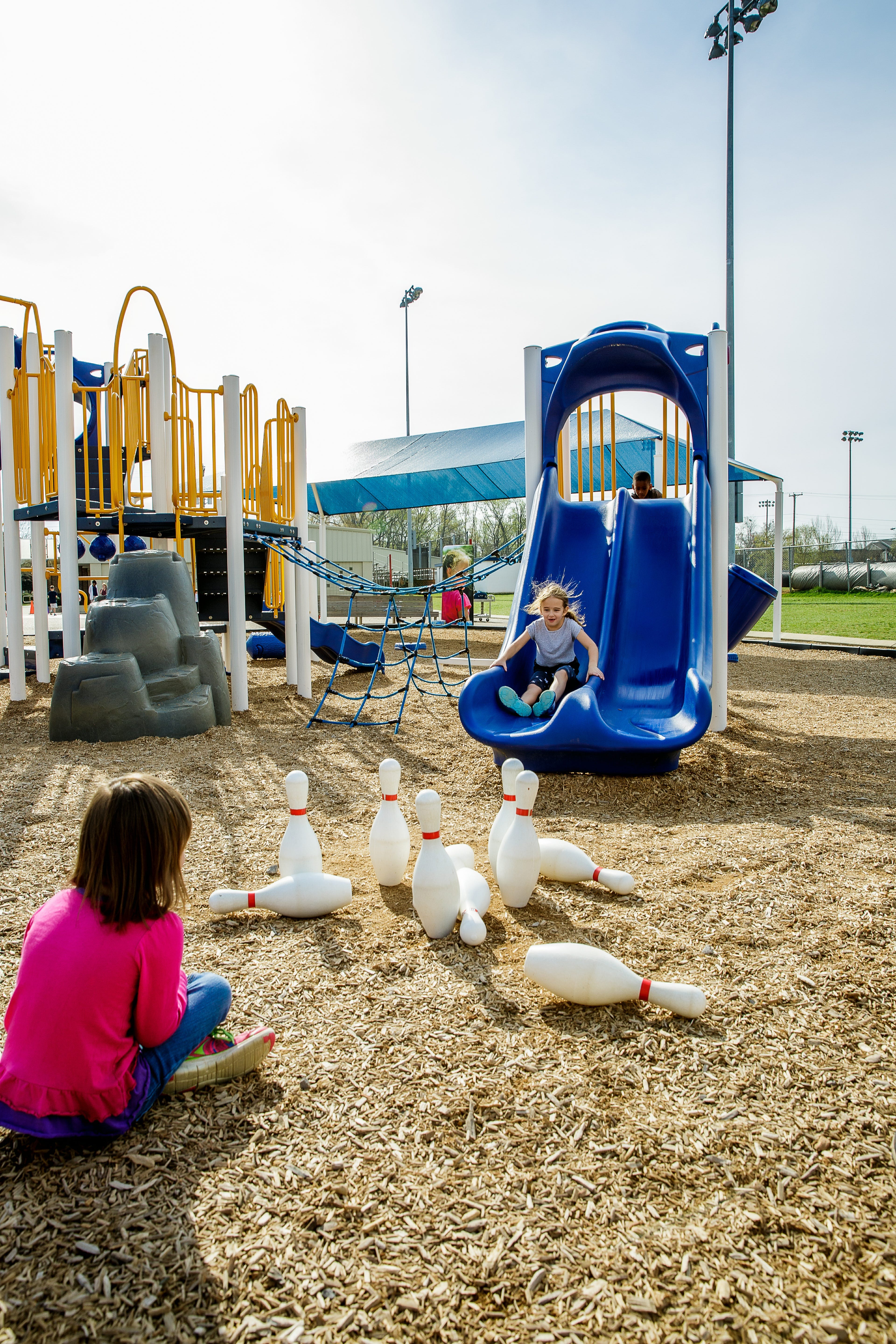 A School Playground Equipment with PlayOn! Curricu