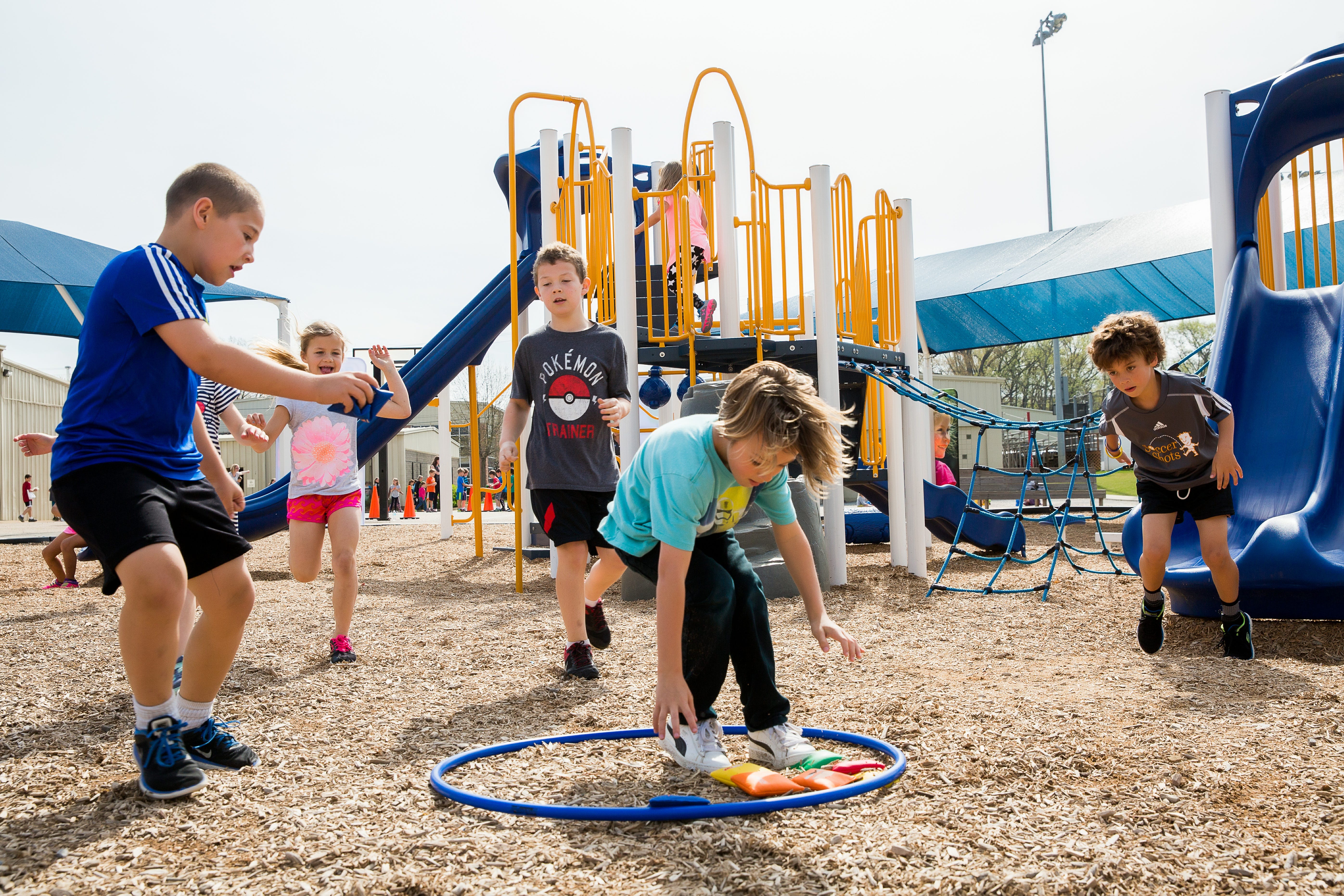 A School Playground Equipment with PlayOn! Curricu