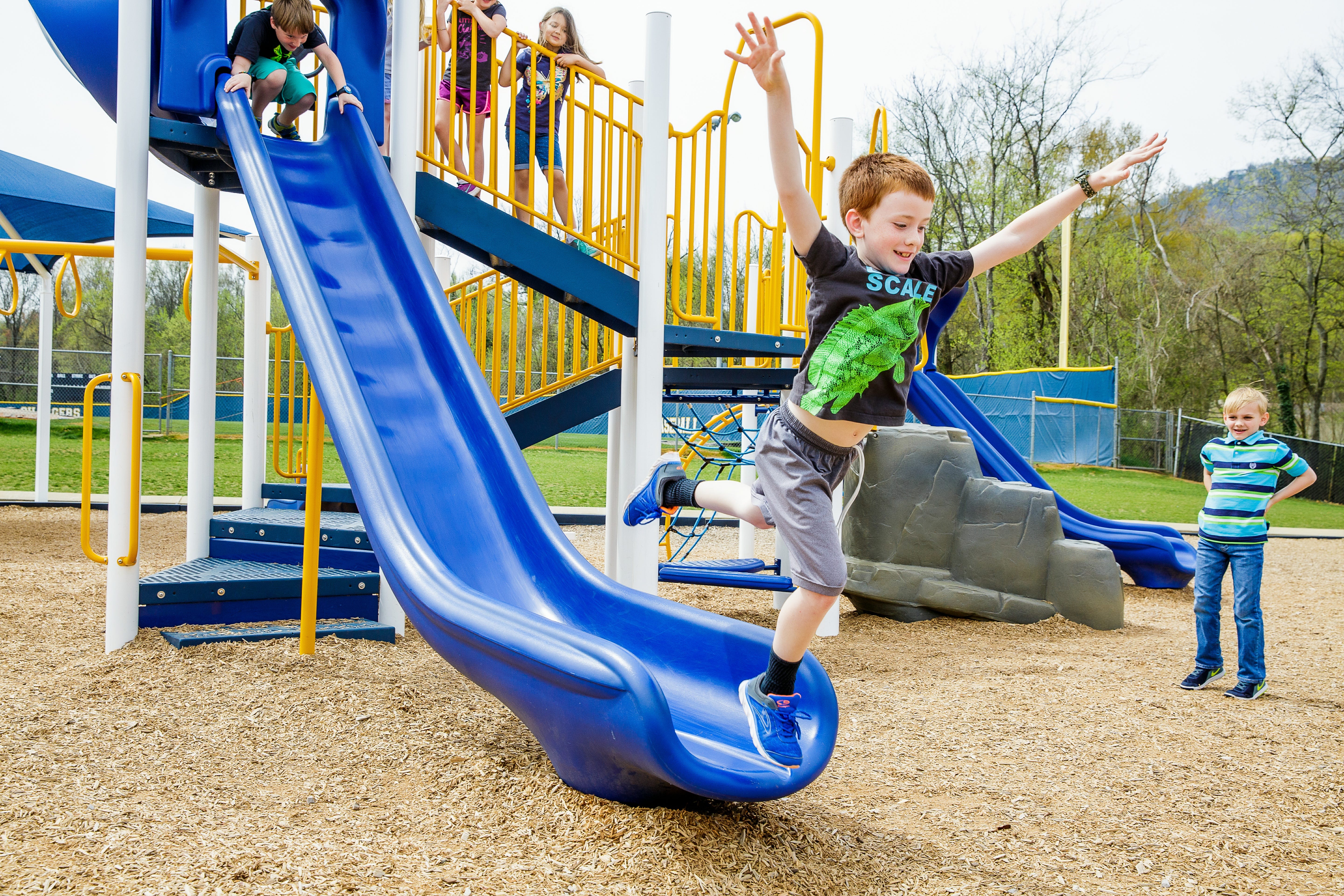 A School Playground Equipment with PlayOn! Curricu