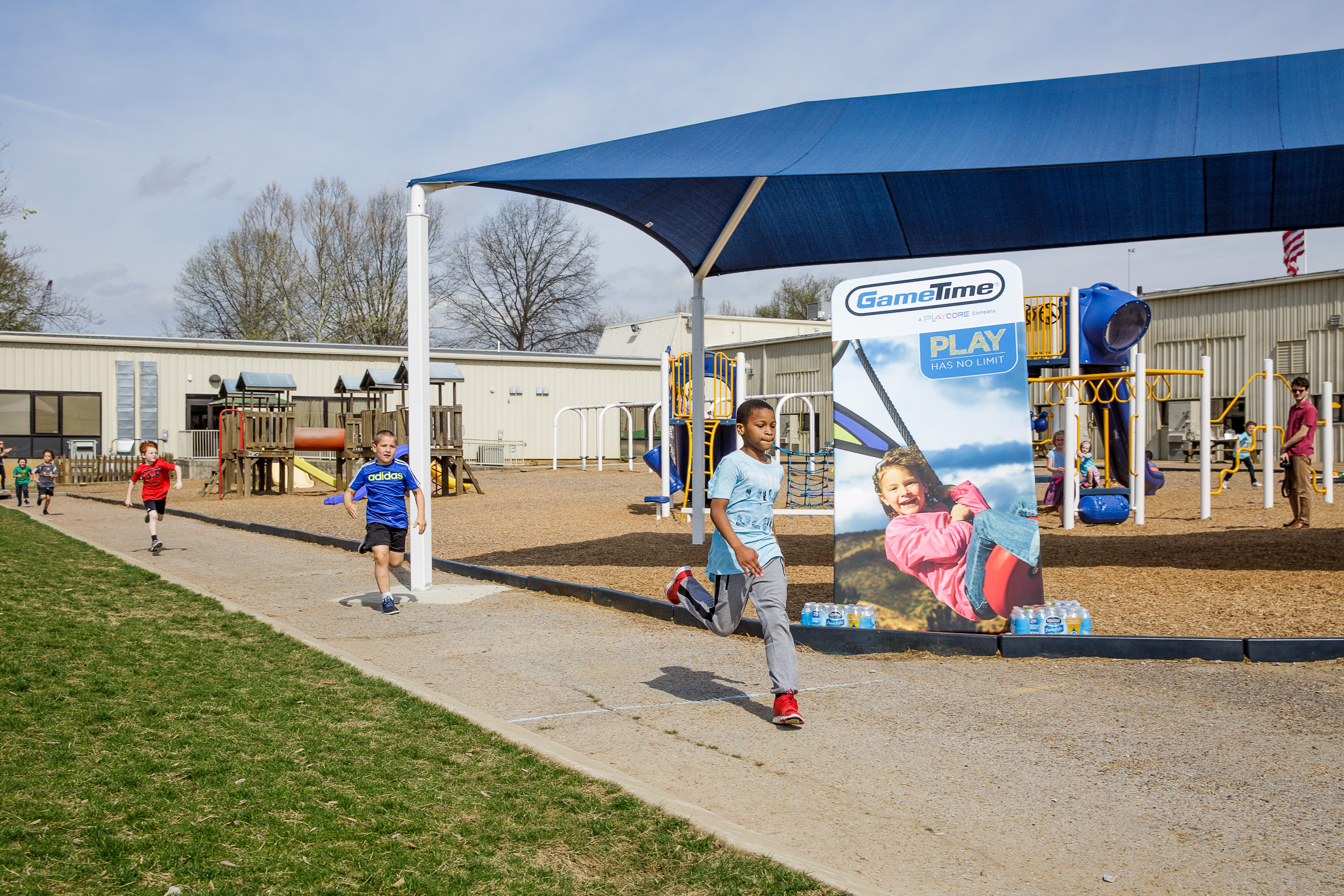 A School Playground Equipment with PlayOn! Curricu