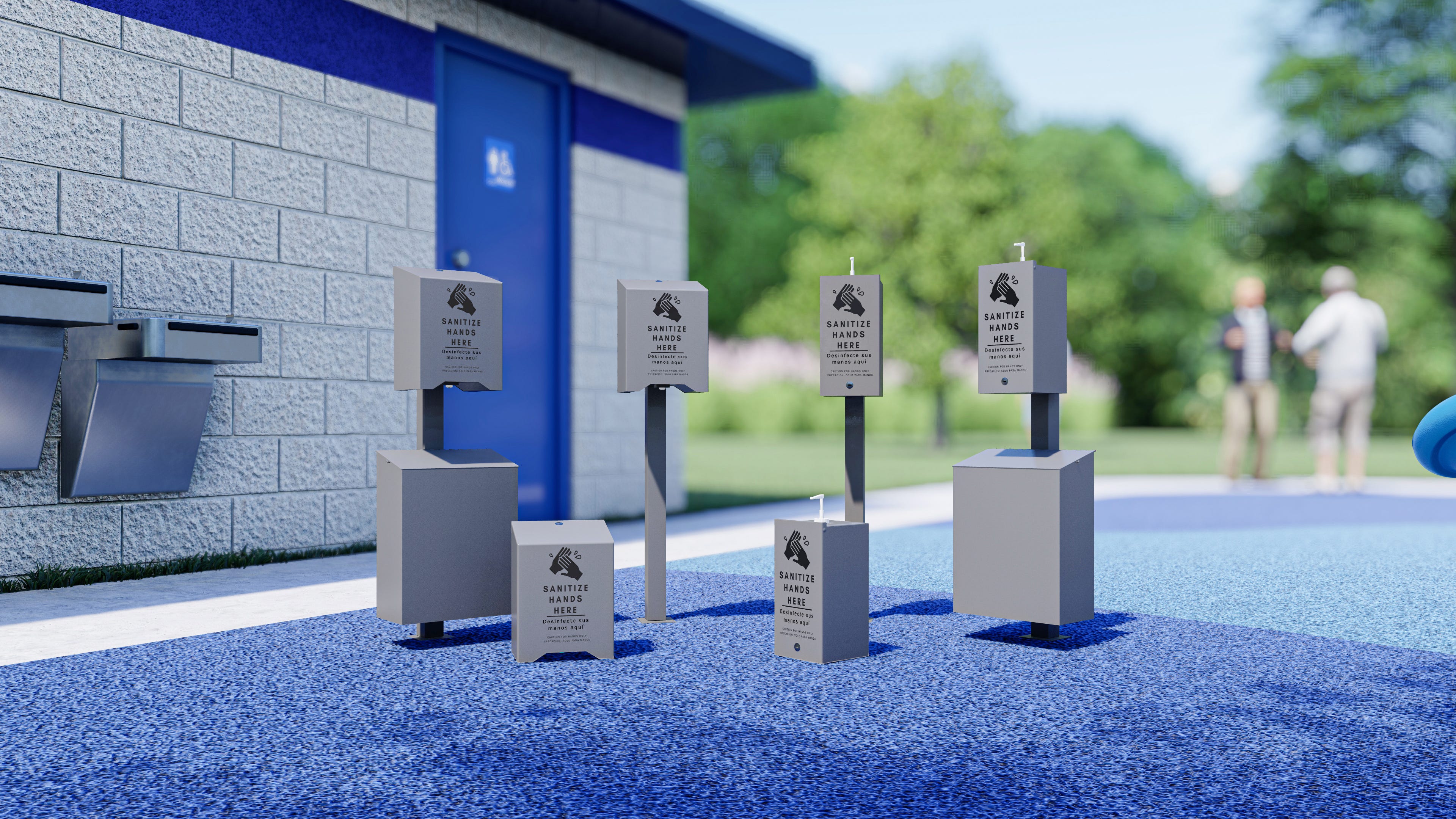 GameTime outdoor hand sanitizer stations