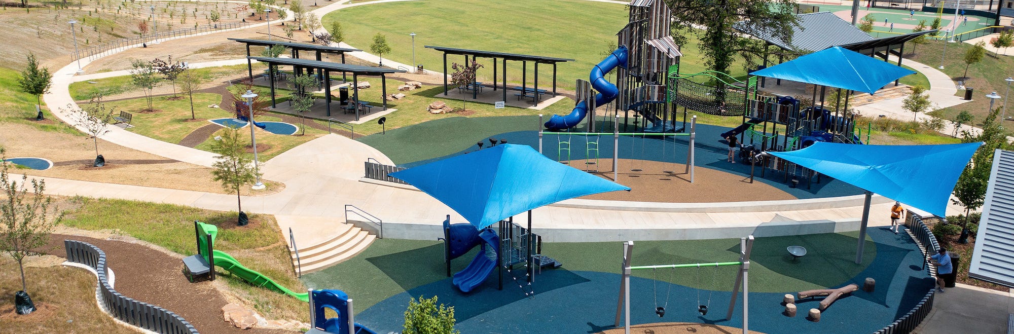 Custom Playgrounds Part of a Community Landmark's Renovation