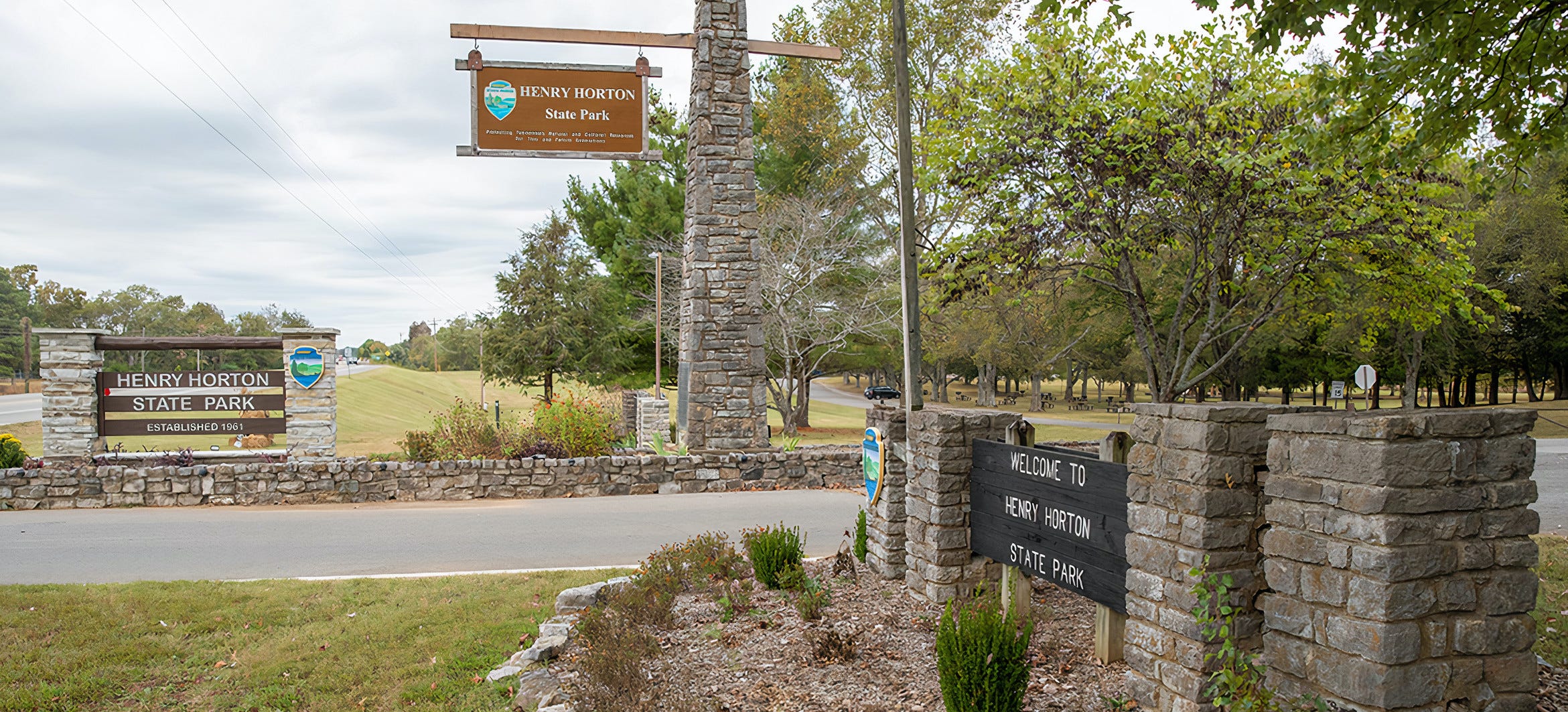 Entrance to the Henry Horton State Park, site of GameTIme's Healthy Place project with BlueCross BlueShield Foundation of Tennessee