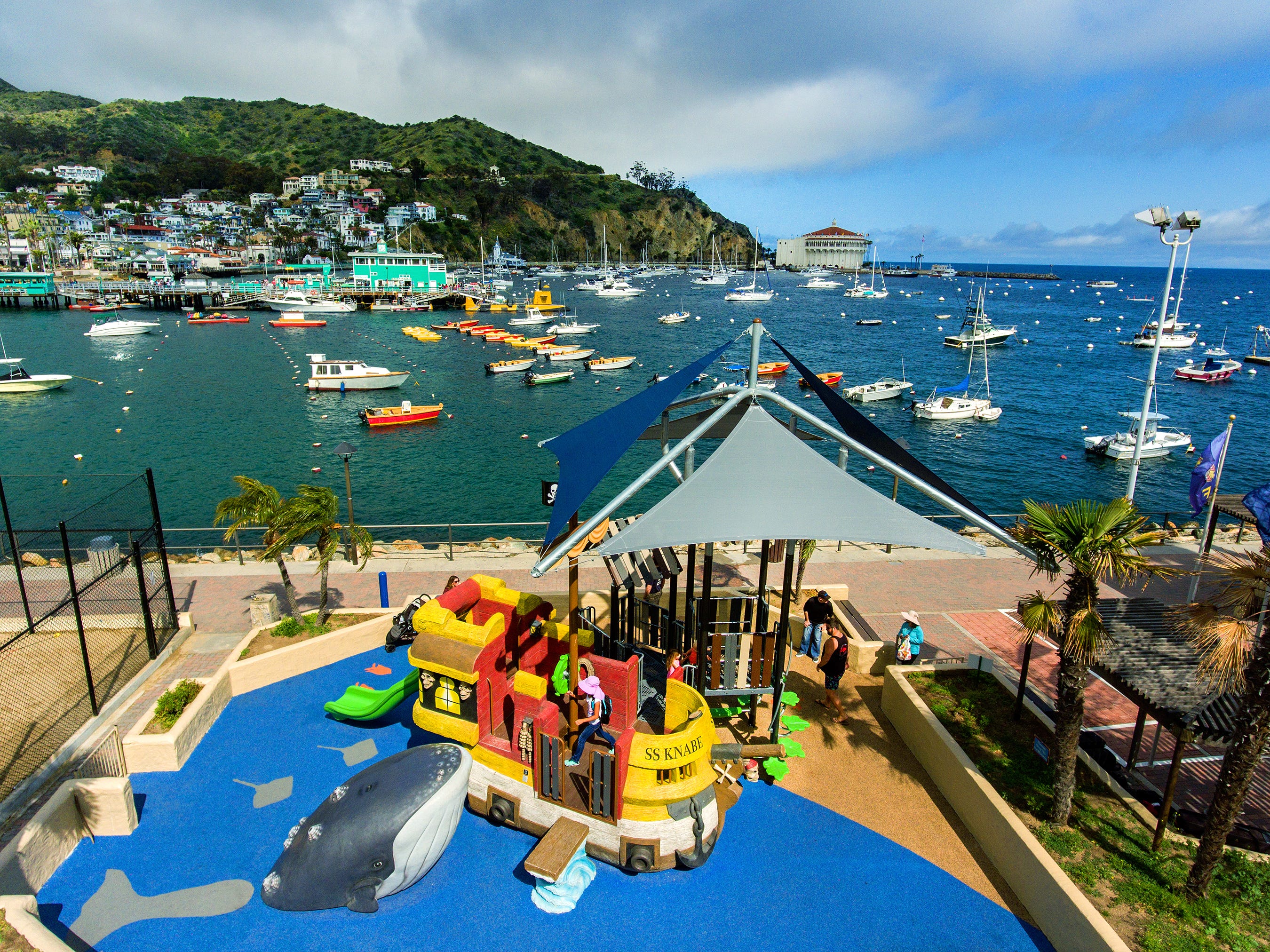 Pirate Ship Themed Island Playground in California