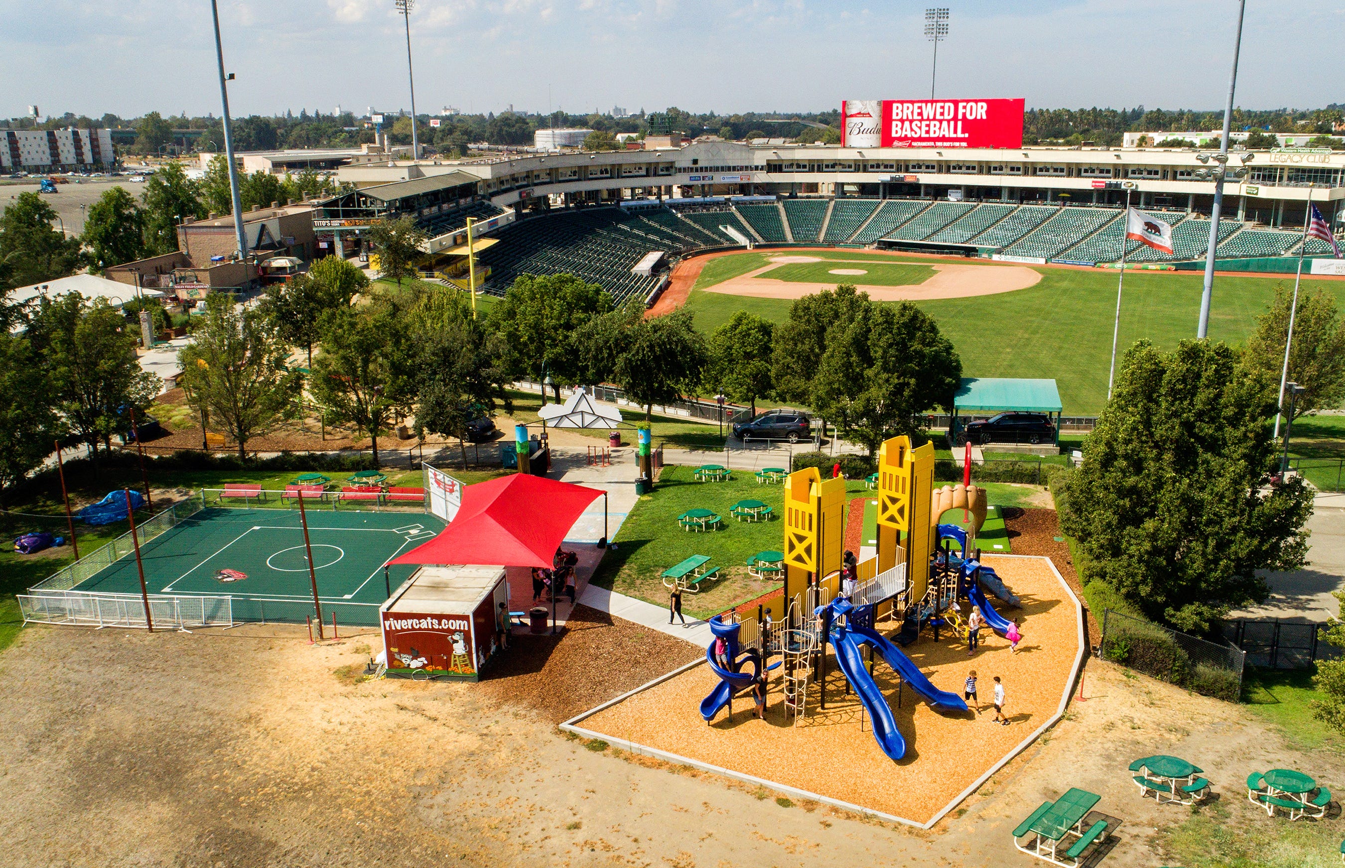 Rivercats Baseball Stadium Playground