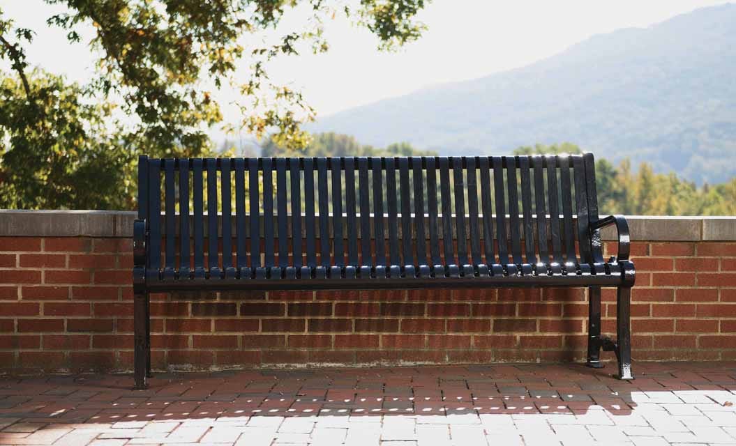 Series 1100 Benches and a trash can