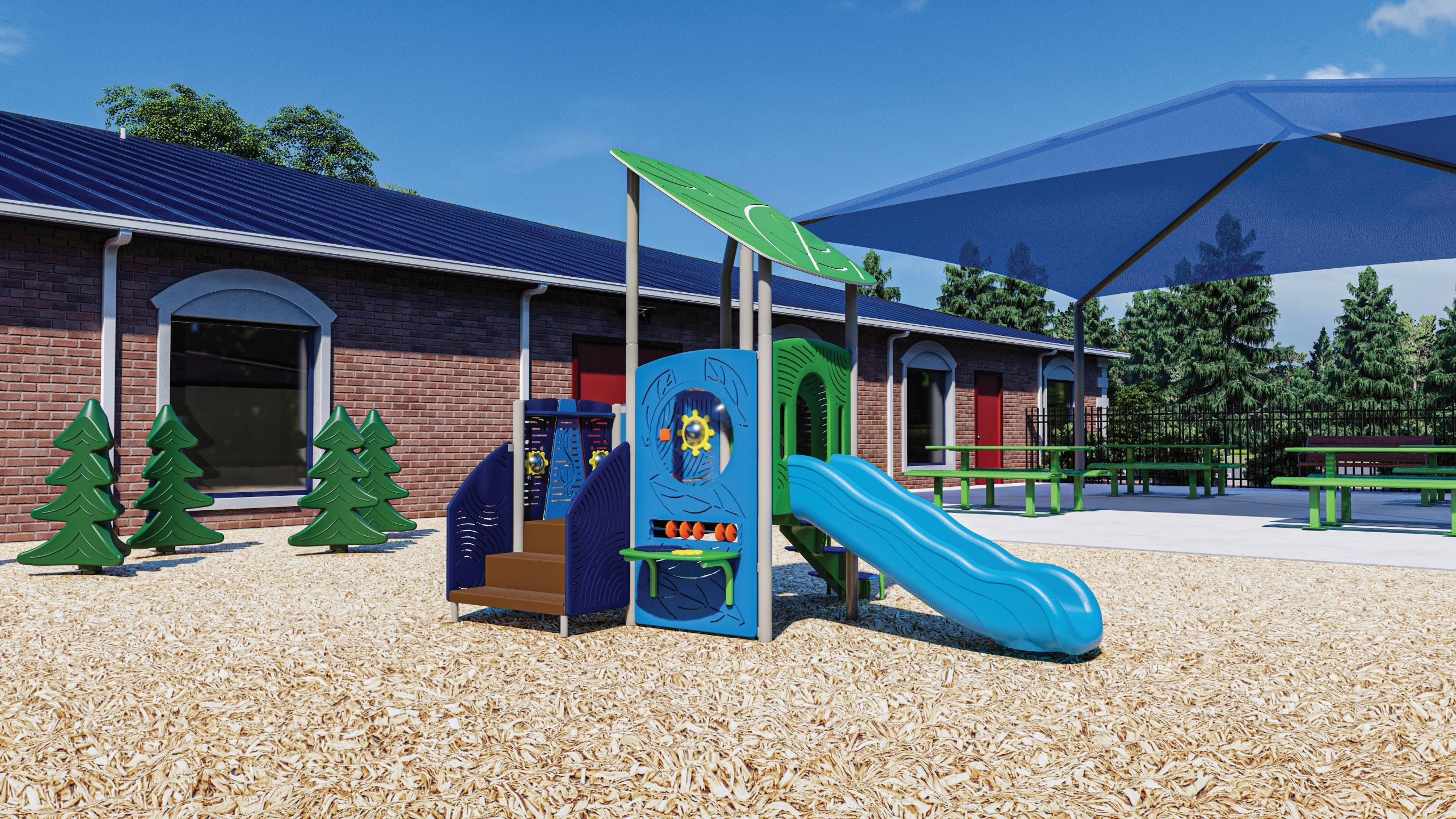 Green and blue play system