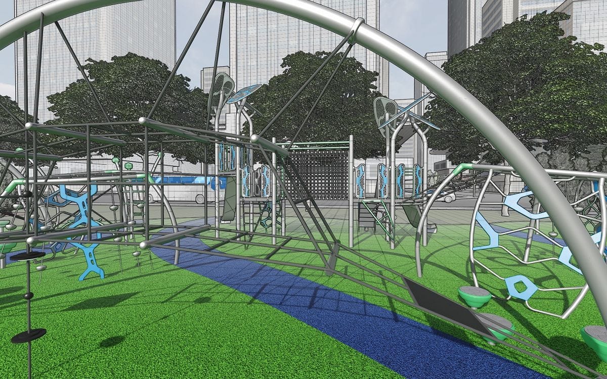 Computer-generated play system concept art