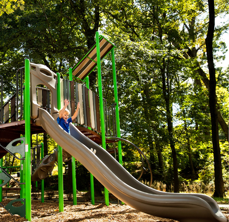 Affordable commercial playground designed for schools, parks, and community spaces