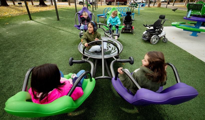 Inclusive Playground Equipment by GameTime